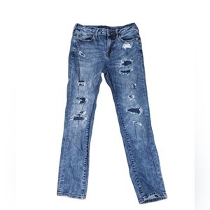 Aeropostale men's ripped blue jeans 28/30